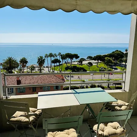 Cote D'Azur Charm, Studio Apartment With Panoramic Seaview In Nice Exterior photo